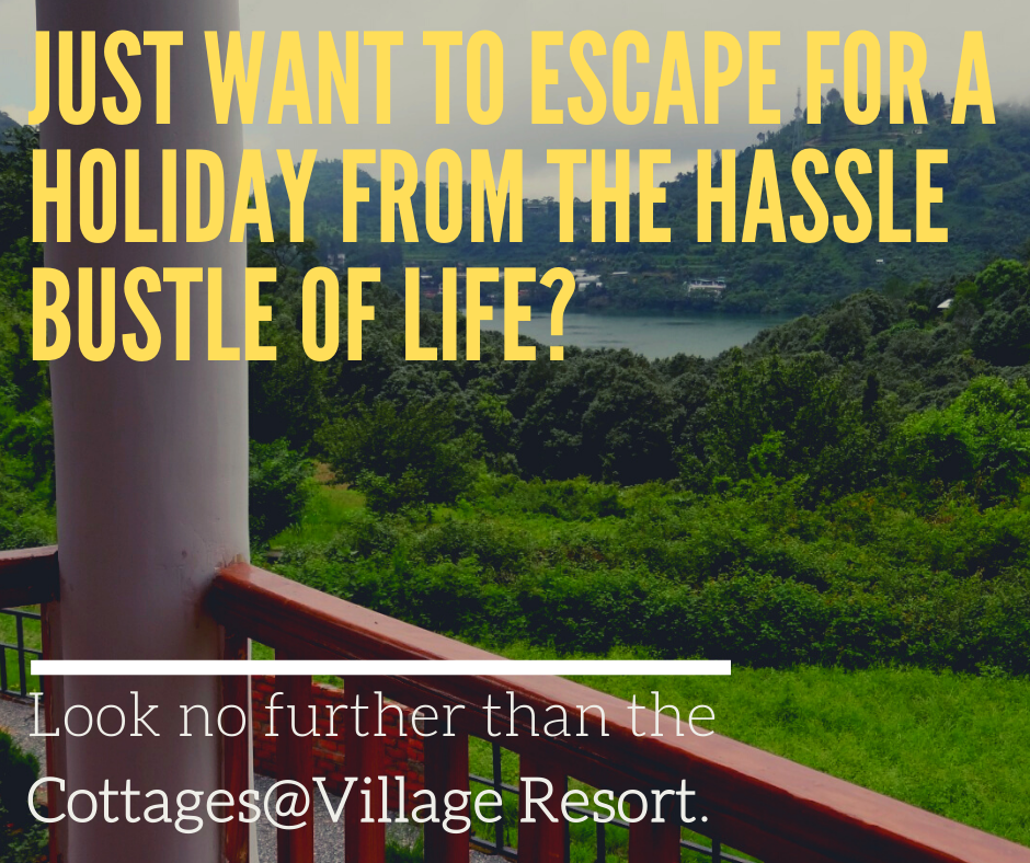 Just want to escape for a holiday from the hassle bustle of life?- Cottages@Village Resort